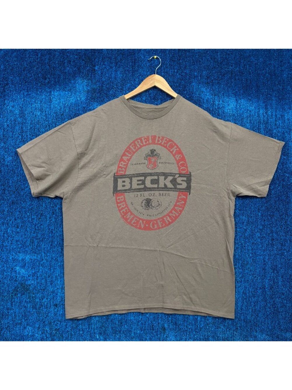 Beck’s “Bremen Germany” Graphic Beer T-Shirt Size XL